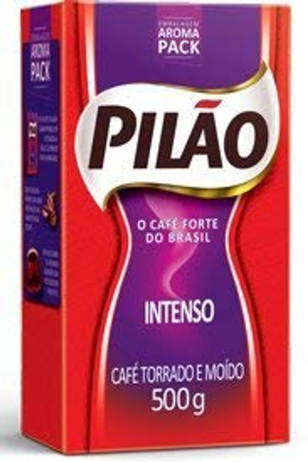Roast n_ Ground Intense Coffee From Brazil - Cafe Intenso Torrado e Moido - Pilao 17.60oz -500g- GLUTEN FREE