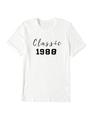 Romwe Women_s Casual Roll Up Short Sleeve Graphic Letter Print Basic T Shirt Tops Tee White XS