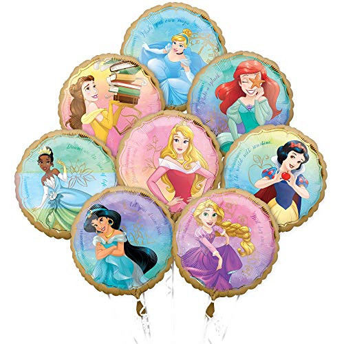 Mayflower Anagram Princess Once Upon A Time Foil Balloon Bouquet  Medium  Multicolor