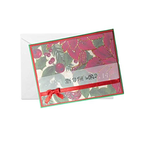 Handmade Holiday Card in braille