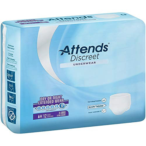 Attends-R- Overnight Ultra Absorbency Pull-On Incontinence Underwear - Xl