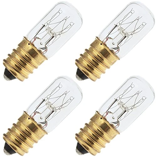 Industrial Performance 15T4C-S 130V -1 1 2inch -  15 Watt  T4  Candelabra Screw -E12- Base Tubular Light Bulb -4 Bulbs-