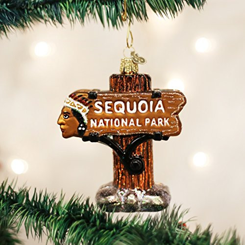 Old World Christmas Sequoia National Park Glass Blown Ornament