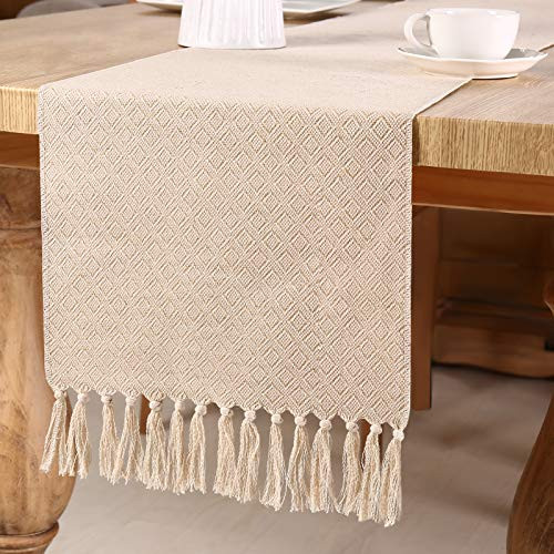 Vsadey Burlap Table Runner Farmhouse Table Runner Natural Jute Rustic Table Runners Woven Table Decor 13X72 Inches Vsadey Burlap Table Runner Farmhouse Table Runner Natural Jute Rustic Table Runners Woven Table Decor 13X72 Inches