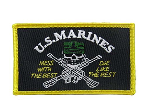 U.S. Military Marines USMC Mess Best Die Like The Rest Flag Iron On Patch