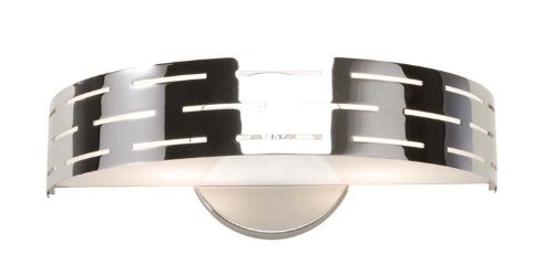 Artcraft Lighting Seattle Wall Sconce Light, Polished Chrome