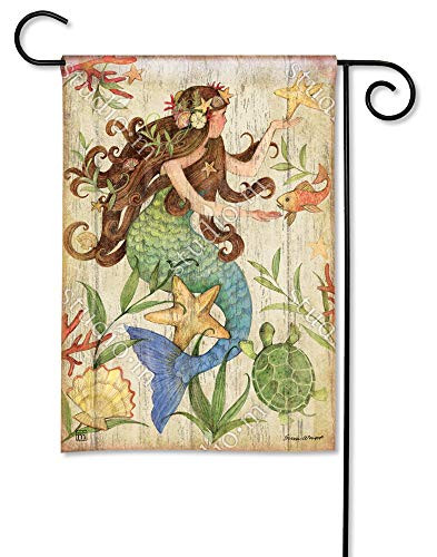 BreezeArt Studio M Mermaid Decorative Garden Flag  Premium Quality  12.5 x 18 Inches