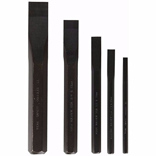 Mayhew 61364 5 Piece Cold Chisel Kit Special