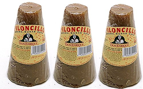 Piloncillo 100 Percent  Mexican Brown Sugar Brown Sugar Cane -3 Packages of 6 oz-