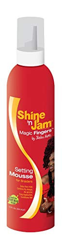 Ampro Shine-N-Jam Magic Fingers Setting Mousse For Braiders -Pack of 1-