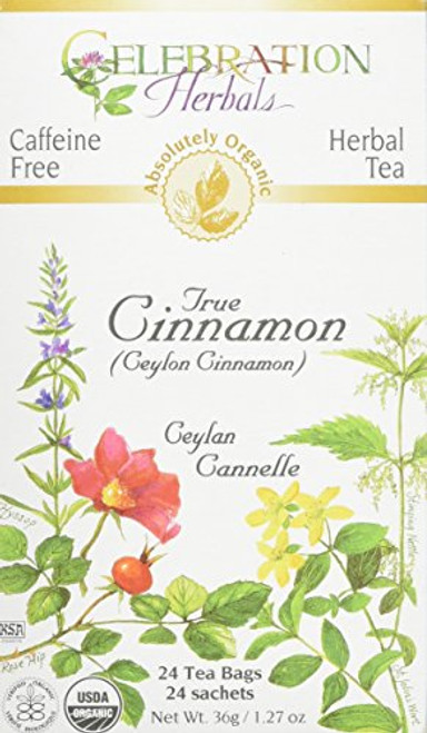 CELEBRATION HERBALS True Cinnamon Organic Tea 24 Bag 0.02 Pound CELEBRATION HERBALS True Cinnamon Organic Tea 24 Bag 0.02 Pound