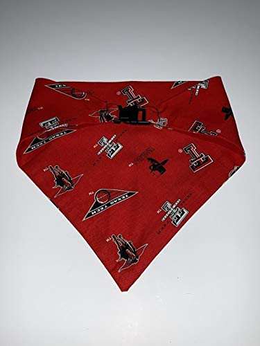 Texas Tech Red Raiders on Red Dog Bandana -Medium-