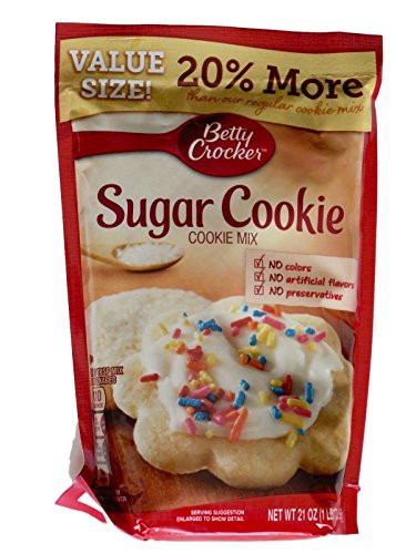 Betty Crocker Sugar Cookie Mix 21 oz Value Size 20 Percent  more -2 Packages-