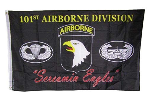 Trade Winds 3x5 U.S. Army 101st Airborne Division Screamin Eagles Black 150D Poly Flag 3_x5_ Fade Resistant Premium Trade Winds 3x5 U.S. Army 101st Airborne Division Screamin Eagles Black 150D Poly Flag 3_x5_ Fade Resistant Premium