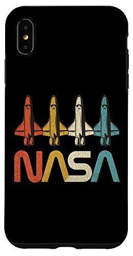 iPhone XS Max Vintage Space Shuttle Retro 70s 80s NASA Worm Logo NASA Case