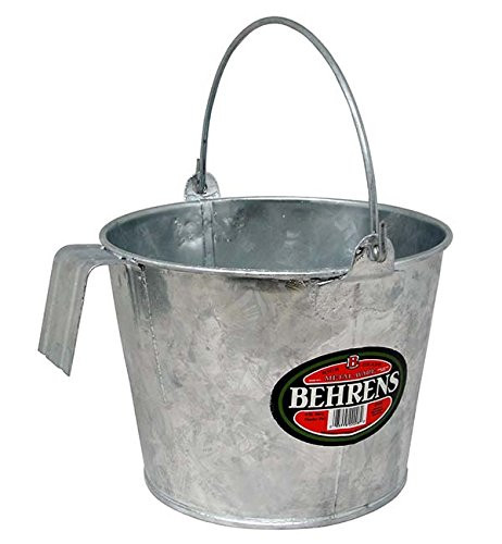 Behrens CP188 Hot Dipped Steel Calf Pail, 8 Quart