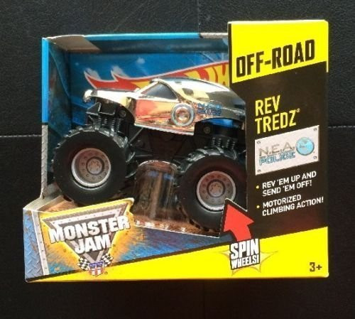 Hot Wheels Monster Jam Rev Tredz Off Road N.E.A. Police