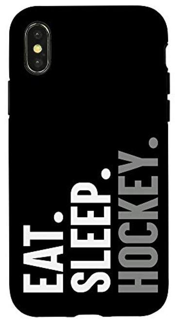 iPhone X XS Case Eat Sleep Hockey Repeat Phone Case Boy Girl Players Case iPhone X XS Case Eat Sleep Hockey Repeat Phone Case Boy Girl Players Case