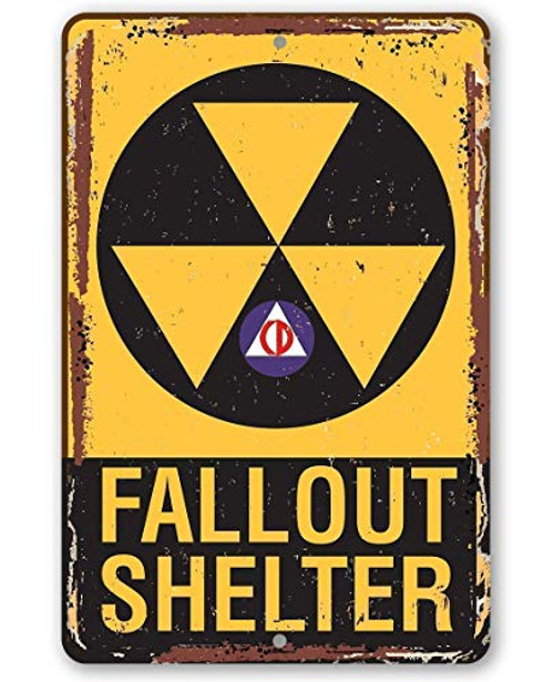 Metal Sign - Fallout Shelter - Durable Metal Sign - 8inch x 12inch Use Indoor Outdoor - Great Man Cave Decor and Gift for Father_s Day Under 20 Metal Sign - Fallout Shelter - Durable Metal Sign - 8inch x 12inch Use Indoor Outdoor - Great Man Cave Decor and Gift for Father_s Day Under 20