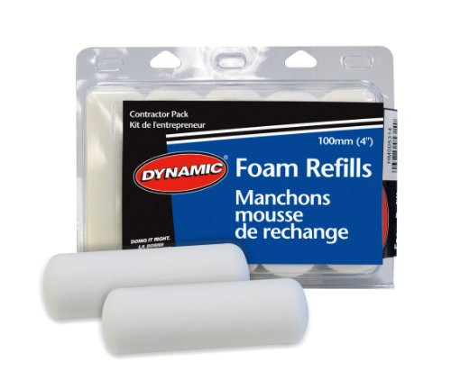 Dynamic HM005314 Mini Foam Roller Refill  10-Pack  4-Inch