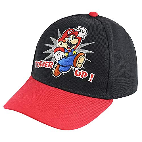 Nintendo Super Mario Kids Baseball Hat  Cap  Black  Little BOY Age 4-7