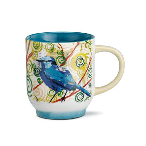 Demdaco 3005051337 Big Sky Carvers Bluebird of Happiness Mug, Multicolor
