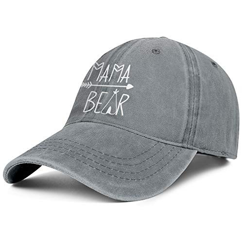 Mama Bear Denim Hat Gifts for Mom Small Gifts for Womens Hats Baseball Cap Mama Hat for Women