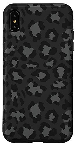 iPhone XS Max Black leopard print protective case for women cheetah design Case