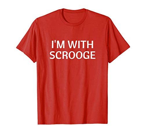 I_M WITH SCROOGE Bah Humbug Matching Pair Christmas His Hers T-Shirt