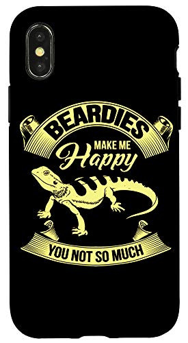 iPhone X XS Bearded Dragon Gifts Beardie Lizard Reptile Pogona Phone Case