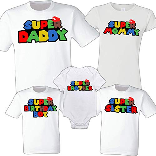 Super Mario Birthday Shirt Mario Bros Birthday Family Shirts Matching Party Personalized custom Mario Kart Shirt Birthday Boy Super Mario Birthday Shirt Mario Bros Birthday Family Shirts Matching Party Personalized custom Mario Kart Shirt Birthday Boy