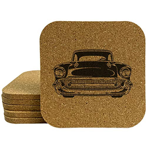 50_s Chevy Bel Air Coasters - Square Cork - set of 4
