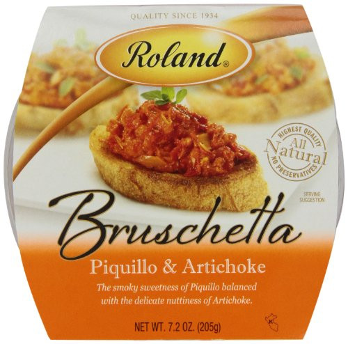 Roland Foods Piquillo Pepper and Artichoke Bruschetta Spread Specialty Imported Food 7.2-Ounce Package Roland Foods Piquillo Pepper and Artichoke Bruschetta Spread Specialty Imported Food 7.2-Ounce Package