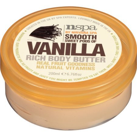 N-spa By Nirvana Spa Vanilla Rich Body Butter with Real Fruit Goodness and Natural Vitamins  200 Ml  6.76 Ounces by N-Spa