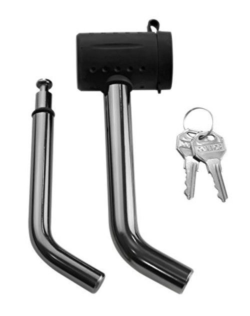 Connor Trailer Hitch Lock - 1/2" and 5/8" Black Nickel Hitch Pins for Class I - V Hitches, 1615320 Receiver Lock