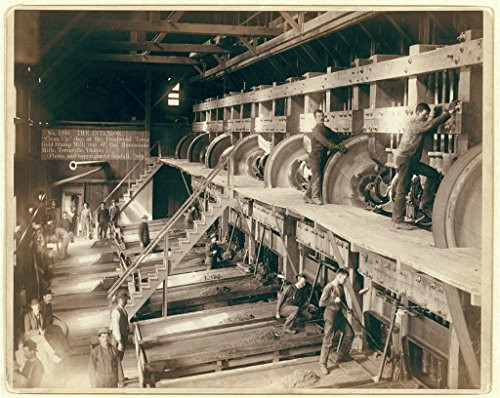 Deadwood Terra Gold Stamp Mill Deadwood SD 1880_s 8x10 Glossy Photo