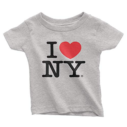 I Love NY New York Baby Infant Short Sleeve Screen Print Heart T-Shirt Gray S. I Love NY New York Baby Infant Short Sleeve Screen Print Heart T-Shirt Gray S.