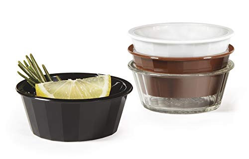 G.E.T. Enterprises ER-020-CL 2 oz. Fluted Ramekin  Break Resistant  San  Clear -Pack of 12-