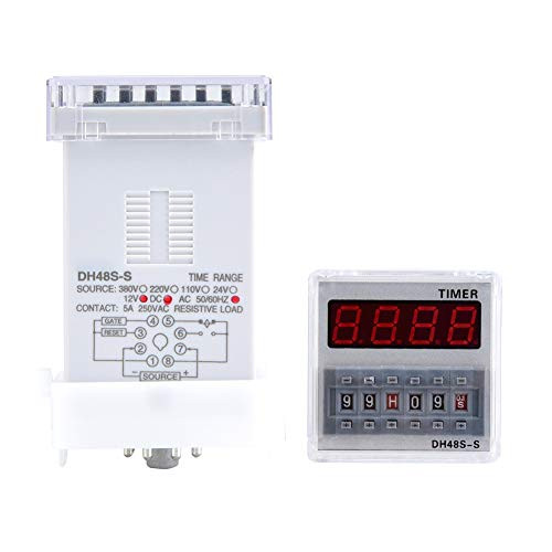 DH48S-S Heavy Duty 8 Pin Programmable Delay Time Relay High Precision ABS Outdoor Housing 0.1S-99H for Remote Control-380VAC-