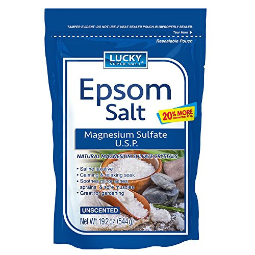 Lucky Super Soft Magnesium Sulfate U.S.P. Epsom Salt  19.2 Ounce