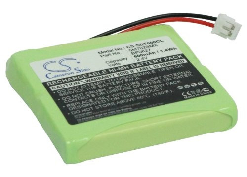 600mAh Replacement for Audioline Slim  Slim DECT 500  Slim DECT 502 Battery  P N 5M702BMX  GP0735  GP0747