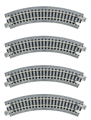 Kato USA Model Train Products UNITRACK Compact Tracks -4-Piece-  150mm -6inch - Radius 45-Degree
