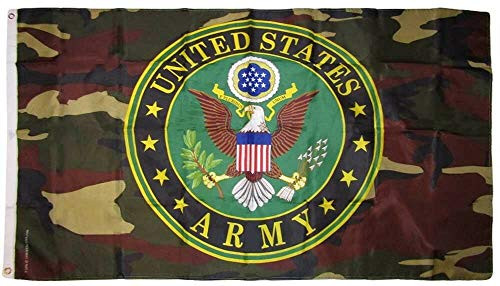 Trade Winds 3x5 U.S. Army Seal Emblem Camo Camouflage Polyester Flag 3_x5_ Banner Grommets Premium Fade Resistant Trade Winds 3x5 U.S. Army Seal Emblem Camo Camouflage Polyester Flag 3_x5_ Banner Grommets Premium Fade Resistant