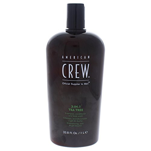 American Crew 3-In-1 Shampoo Conditioner & Bodywash, Tea Tree, 33.8 Ounce