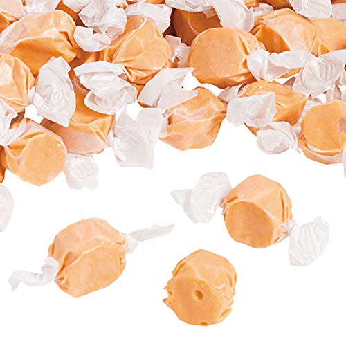 Fun Express - Orange Salt Water Taffy - Edibles - Soft  and  Chewy Candy - Taffy  and  Marshmallow - 193 Pieces