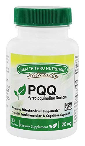 Health Thru Nutrition - PQQ Mitochondrial Biogenesis Support 20 mg. - 30 Vegetable Capsule-s-