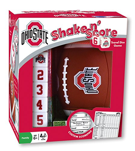 MasterPieces NCAA Ohio State Buckeyes Shake N_ Score Travel Dice Game