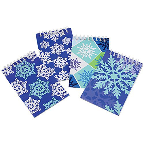 U.S. Toy Lot of 12 Assorted Winter Theme Mini Spiral Notebook Memo Pads