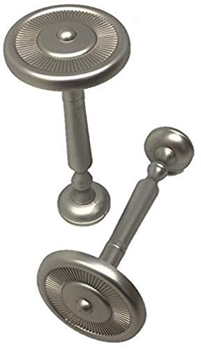 TEJATAN - Curtain Holdbacks Pair for Draperies -Curtain tiebacks Hook  Drapery holdbacks Drapery Holder Curtains Holders Drape holdbacks Drape Holder- -Set of 2 -1 Pair- Modern  Nickle-