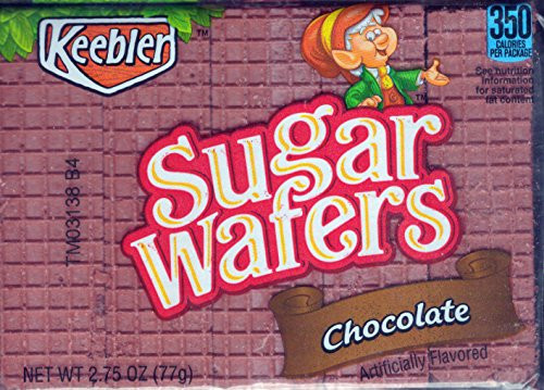 Keebler Sugar Wafers Chocolate 2.75-Ounce Packages -Pack of 12-